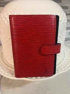 Louis Vuitton Red Epi Agenda PM
